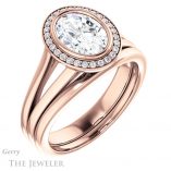 Oval Shaped Forever One Moissanite Engagement Ring #GTJ971-oval-fo-r 6 Oval Shaped Forever One Moissanite Engagement Ring #GTJ971-oval-fo-r