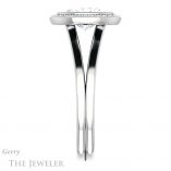 Oval Shaped Forever One Moissanite Engagement Ring #GTJ971-oval-fo-w 3 Oval Shaped Forever One Moissanite Engagement Ring #GTJ971-oval-fo-w