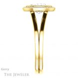 Oval Shaped Forever One Moissanite Engagement Ring #GTJ971-oval-fo-y