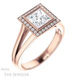 Princess Cut Forever One Moissanite Engagement Ring #GTJ971-square-fo-r