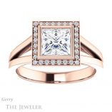 Princess Cut Forever One Moissanite Engagement Ring #GTJ971-square-fo-r