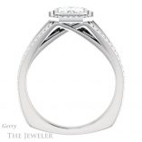Emerald Cut Forever One Moissanite Engagement Ring #GTJ973-emerald-fb-w 2 Emerald Cut Forever Brilliant Moissanite Engagement Ring #GTJ973-emerald-fb-w