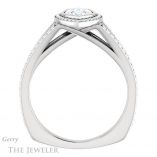 Marquise Cut Forever Brilliant Moissanite Engagement Ring #GTJ973-marquise-fb-w