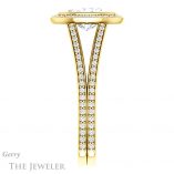 Oval Shaped Forever One Moissanite Engagement Ring #GTJ973-oval-fo-y