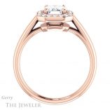 Emerald Cut Forever One Moissanite Engagement Ring #GTJ974-emerald-fb-r 2 Emerald Cut Forever Brilliant Moissanite Engagement Ring #GTJ974-emerald-fb-r
