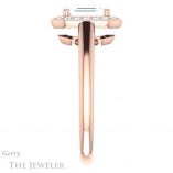 Emerald Cut Forever One Moissanite Engagement Ring #GTJ974-emerald-fb-r 3 Emerald Cut Forever Brilliant Moissanite Engagement Ring #GTJ974-emerald-fb-r