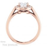 Oval Shaped Forever One Moissanite Engagement Ring #GTJ974-oval-fo-r 2 Oval Shaped Forever One Moissanite Engagement Ring #GTJ974-oval-fo-r