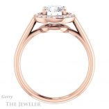 Round Cut Forever One Moissanite Engagement Ring #GTJ974-round-fo-r 2 Round Cut Forever One Moissanite Engagement Ring #GTJ974-round-fo-r