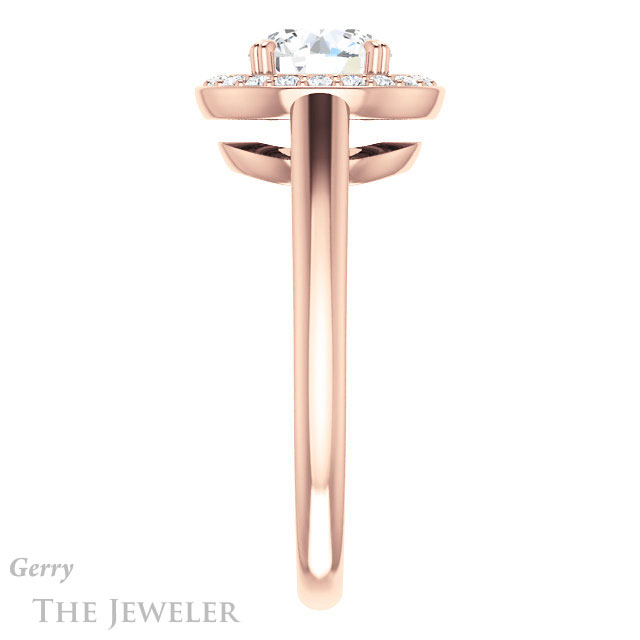 Round Cut Forever One Moissanite Engagement Ring #GTJ974-round-fo-r 3 Round Cut Forever One Moissanite Engagement Ring #GTJ974-round-fo-r