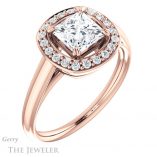 Princess Cut Forever One Moissanite Engagement Ring #GTJ974-square-fo-r 4 Princess Cut Forever One Moissanite Engagement Ring #GTJ974-square-fo-r