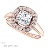 Princess Cut Forever One Moissanite Engagement Ring #GTJ974-square-fo-r 5 Princess Cut Forever One Moissanite Engagement Ring #GTJ974-square-fo-r
