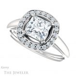 Princess Cut Forever One Moissanite Engagement Ring #GTJ974-square-fo-w 5 Princess Cut Forever One Moissanite Engagement Ring #GTJ974-square-fo-w