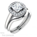 Princess Cut Forever One Moissanite Engagement Ring #GTJ974-square-fo-w 6 Princess Cut Forever One Moissanite Engagement Ring #GTJ974-square-fo-w