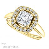 Princess Cut Forever One Moissanite Engagement Ring #GTJ974-square-fo-y 5 Princess Cut Forever One Moissanite Engagement Ring #GTJ974-square-fo-y