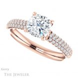 Cushion Cut Forever One Moissanite Engagement Ring #GTJ975-cushion-fo-r 5 Cushion Cut Forever One Moissanite Engagement Ring #GTJ975-cushion-fo-r