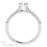 Cushion Cut Forever One Moissanite Engagement Ring #GTJ975-cushion-fo-w 2 Cushion Cut Forever One Moissanite Engagement Ring #GTJ975-cushion-fo-w