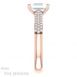Emerald Cut Forever One Moissanite Engagement Ring #GTJ975-emerald-fb-r 3 Emerald Cut Forever Brilliant Moissanite Engagement Ring #GTJ975-emerald-fb-r