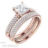 Princess Cut Forever One Moissanite Engagement Ring #GTJ975-square-fo-r 6 Princess Cut Forever One Moissanite Engagement Ring #GTJ975-square-fo-r
