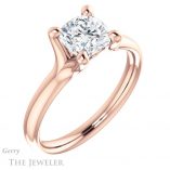 Cushion Cut Forever One Moissanite Engagement Ring #GTJ976-cushion-fo-r