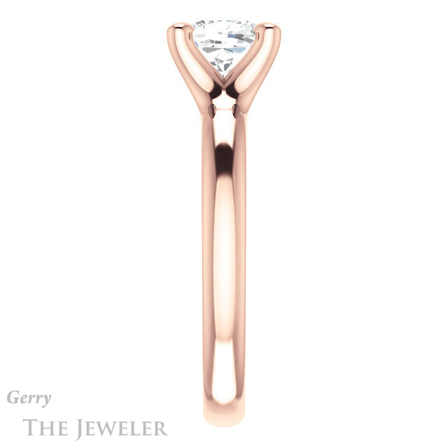 Cushion Cut Forever One Moissanite Engagement Ring #GTJ976-cushion-fo-r
