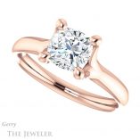 Cushion Cut Forever One Moissanite Engagement Ring #GTJ976-cushion-fo-r