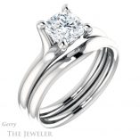 Cushion Cut Forever One Moissanite Engagement Ring #GTJ976-cushion-fo-w 6 Cushion Cut Forever One Moissanite Engagement Ring #GTJ976-cushion-fo-w