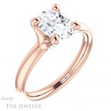 Oval Shaped Forever One Moissanite Engagement Ring #GTJ976-oval-fo-r 4 Oval Shaped Forever One Moissanite Engagement Ring #GTJ976-oval-fo-r