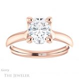 Oval Shaped Forever One Moissanite Engagement Ring #GTJ976-oval-fo-r 1 Oval Shaped Forever One Moissanite Engagement Ring #GTJ976-oval-fo-r