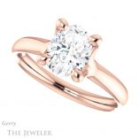 Oval Shaped Forever One Moissanite Engagement Ring #GTJ976-oval-fo-r 5 Oval Shaped Forever One Moissanite Engagement Ring #GTJ976-oval-fo-r
