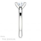 Oval Shaped Forever One Moissanite Engagement Ring #GTJ976-oval-fo-w 3 Oval Shaped Forever One Moissanite Engagement Ring #GTJ976-oval-fo-w