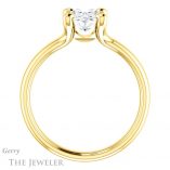 Oval Shaped Forever One Moissanite Engagement Ring #GTJ976-oval-fo-y 2 Oval Shaped Forever One Moissanite Engagement Ring #GTJ976-oval-fo-y