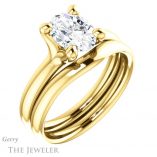 Oval Shaped Forever One Moissanite Engagement Ring #GTJ976-oval-fo-y 6 Oval Shaped Forever One Moissanite Engagement Ring #GTJ976-oval-fo-y