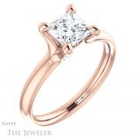 Princess Cut Forever One Moissanite Engagement Ring #GTJ976-square-fo-r 4 Princess Cut Forever One Moissanite Engagement Ring #GTJ976-square-fo-r