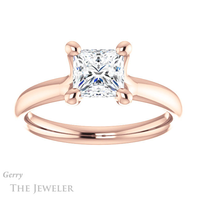 Princess Cut Forever One Moissanite Engagement Ring #GTJ976-square-fo-r 1 Princess Cut Forever One Moissanite Engagement Ring #GTJ976-square-fo-r