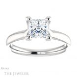 Princess Cut Forever One Moissanite Engagement Ring #GTJ976-square-fo-w