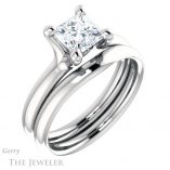 Princess Cut Forever One Moissanite Engagement Ring #GTJ976-square-fo-w