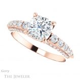 Cushion Cut Forever One Moissanite Engagement Ring #GTJ977-cushion-fo-r 5 Cushion Cut Forever One Moissanite Engagement Ring #GTJ977-cushion-fo-r