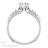 Cushion Cut Forever One Moissanite Engagement Ring #GTJ977-cushion-fo-w 2 Cushion Cut Forever One Moissanite Engagement Ring #GTJ977-cushion-fo-w