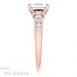 Emerald Cut Forever One Moissanite Engagement Ring #GTJ977-emerald-fb-r 3 Emerald Cut Forever Brilliant Moissanite Engagement Ring #GTJ977-emerald-fb-r