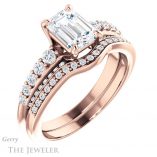 Emerald Cut Forever One Moissanite Engagement Ring #GTJ977-emerald-fb-r 6 Emerald Cut Forever Brilliant Moissanite Engagement Ring #GTJ977-emerald-fb-r