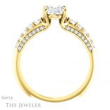 Oval Shaped Forever One Moissanite Engagement Ring #GTJ977-oval-fo-y