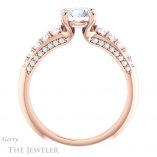 Round Cut Forever One Moissanite Engagement Ring #GTJ977-round-fo-r