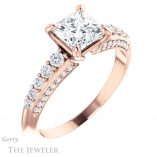 Princess Cut Forever One Moissanite Engagement Ring #GTJ977-square-fo-r