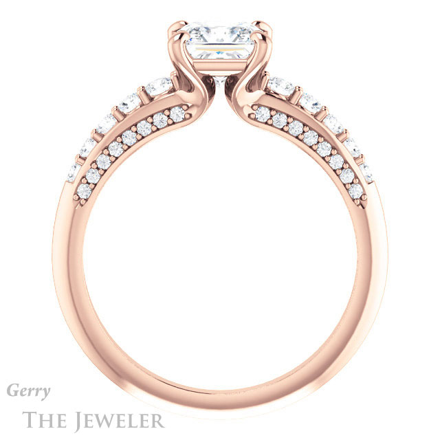 Princess Cut Forever One Moissanite Engagement Ring #GTJ977-square-fo-r