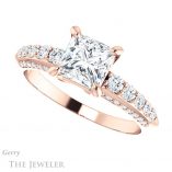 Princess Cut Forever One Moissanite Engagement Ring #GTJ977-square-fo-r