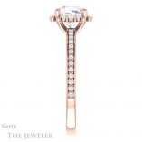 Cushion Cut Forever One Moissanite Engagement Ring #GTJ978-cushion-fo-r 3 Cushion Cut Forever One Moissanite Engagement Ring #GTJ978-cushion-fo-r