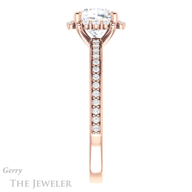 Cushion Cut Forever One Moissanite Engagement Ring #GTJ978-cushion-fo-r 3 Cushion Cut Forever One Moissanite Engagement Ring #GTJ978-cushion-fo-r