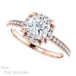 Cushion Cut Forever One Moissanite Engagement Ring #GTJ978-cushion-fo-r 5 Cushion Cut Forever One Moissanite Engagement Ring #GTJ978-cushion-fo-r