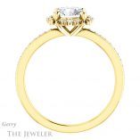 Round Cut Forever One Moissanite Engagement Ring #GTJ978-round-fo-y 2 Round Cut Forever One Moissanite Engagement Ring #GTJ978-round-fo-y