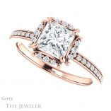 Princess Cut Forever One Moissanite Engagement Ring #GTJ978-square-fo-r